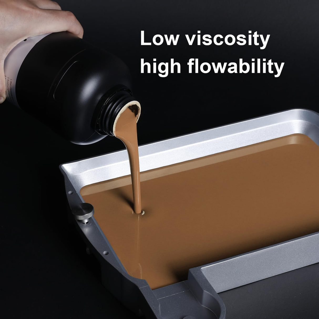 NOVA3D 16K TGM 3D Printer Resin,Tabletop Gaming,High Toughness,Impact Resistance Ultra Precision,405nm LCD Rapid Photopolymer Resin for Board Game Character Model LCD 3D Printing Beige Resin 1kg NOVA3D