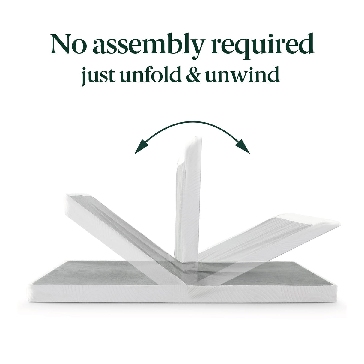 ZINUS 4 Inch Box Spring with Cover, No Assembly Mattress Foundation, Sturdy Metal Structure, Queen, White Zinus