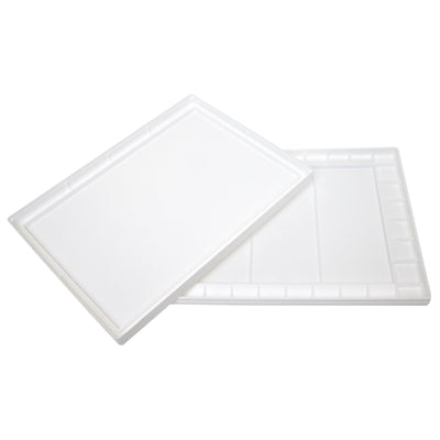 Masterson Aqua-Pro Watercolor Palette, Large 32 Well Palette for Mixing Paint, 11.5in x 15.5in, Lid Protects and Keeps Paint Clean, Plastic Paint Palette, Painting Palette, Paint Holder