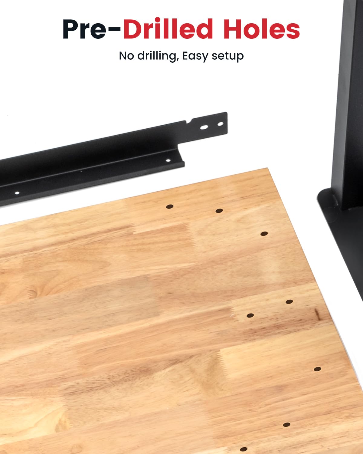 ENJOYWOOD Work Bench 42.5 Inch Workbench for Garage Heavy Duty Rubberwood Tabletop Work Table for Cutting Wood Shop Home Office Electronic Woodworking ENJOYWOOD