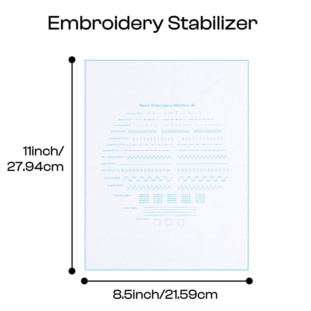 Caydo Embroidery Kit with Water Soluble Embroidery Stabilizer Including 2Pcs Embroidery Hoops, 100 Color Threads, Embroidery Fabric, and Cross Stitch Tool Embroidery Starter Kits for Adults Beginners Caydo