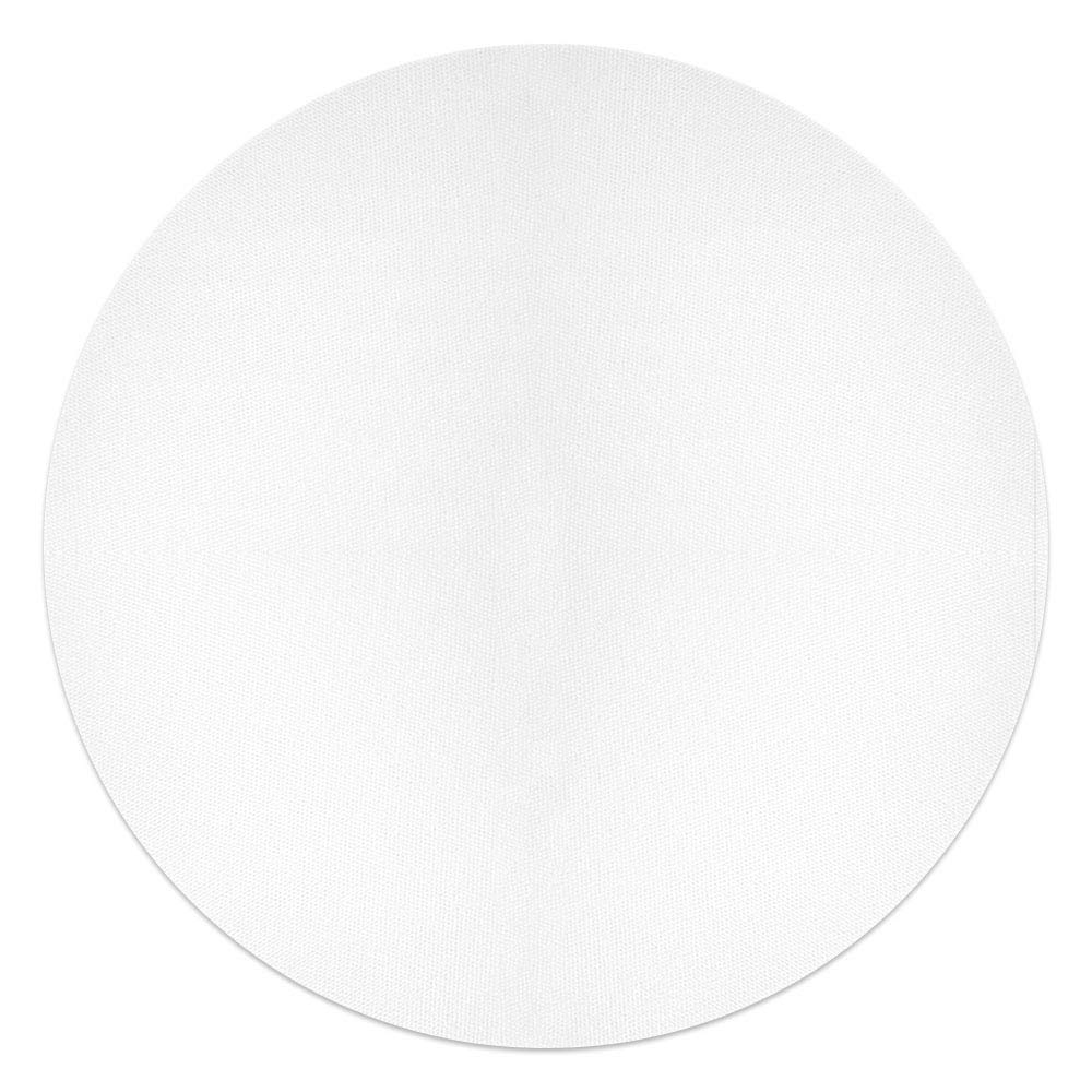 WIRESTER White Absorbent Round Fabric Felt Neoprene Sublimation Blank Car Coasters for Drinks (2.87 inches), 10 pcs Set WIRESTER
