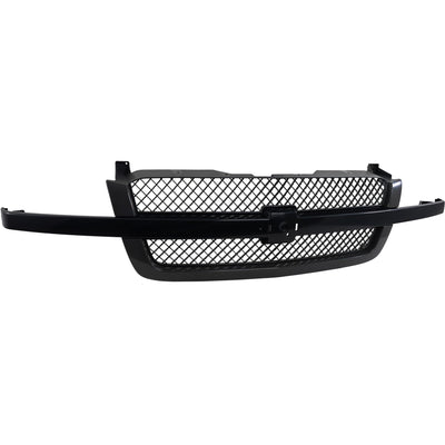 Garage-Pro Grille Assembly Compatible With 2003-2006 Chevrolet Silverado 1500, Fits 2007 Chevrolet Silverado 1500 Classic Paintable Shell with Gray Insert Plastic