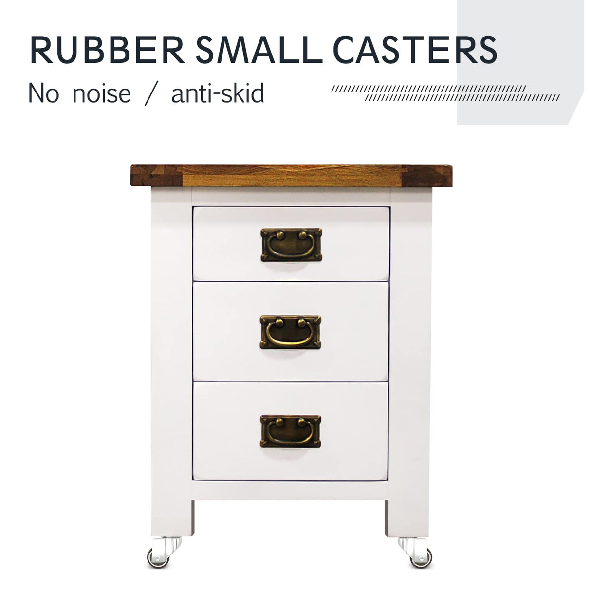 ANDUTEES 1 inch Caster Wheels Set of 4, Low Profile Wheels for Furniture, No Noise Mini Swivel Rubber Casters, with 360 Degree Top Plate for Small Furniture ANDUTEES