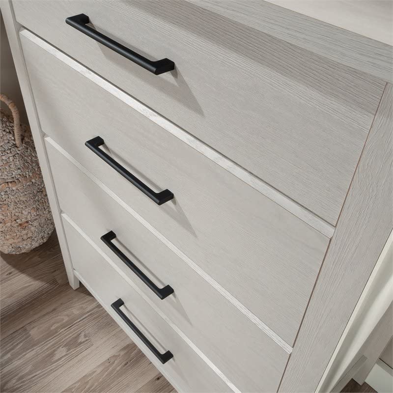 Sauder Summit Station 4-Drawer Chest, L: 33.66" x W: 18.74" x H: 42.09", Glacier Oak Sauder