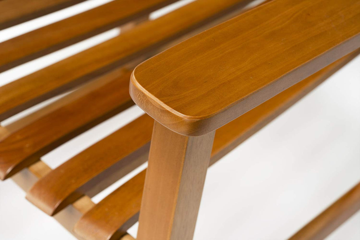 Woodlawn&Home Mission Style Rocking Chair, Natural Hardwood 100040, Woodlawn