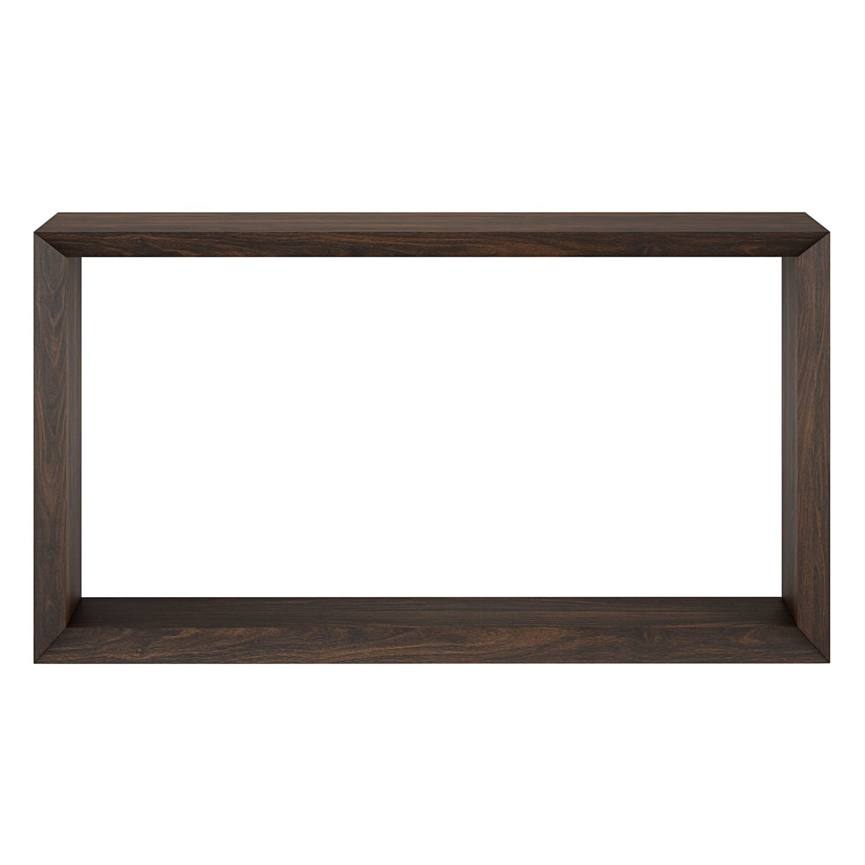 Henn&Hart 55" Wide Rectangular Console Table in Alder Brown, for Home, Living Room, Bedroom, Entertainment Room, Office Henn&Hart