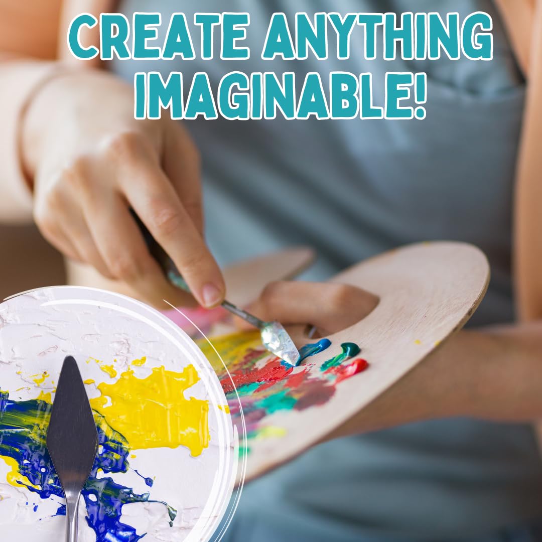 Palette Painting Knife Set 12 Pack with Carrying Case- Stainless Steel Art Paint Knives Sculpt Pro