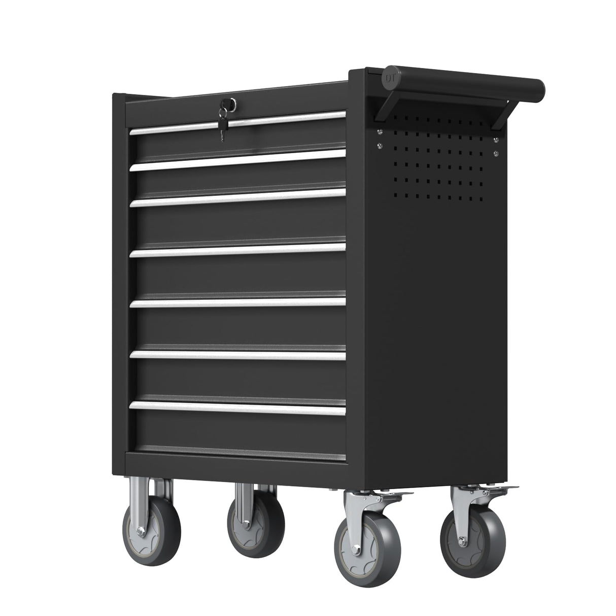 7-Drawers Rolling Tool Chest Tool Box Organizer with Lockable, Metal Rolling Tool Cart Tool Storage Toolbox, Tool Cabinet Rolling Tool Box with Drawers for Garage, Workstation, Workshop, Home Repair CMFYDAILY