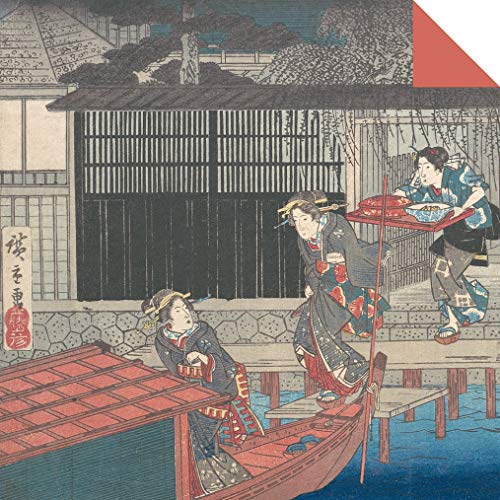 Origami Paper 200 sheets Hiroshige Prints 6 3/4" (17 cm): High-Quality Double Sided Origami Sheets With 12 Different Woodblock Prints (Instructions for 6 Projects Included) Tuttle Publishing
