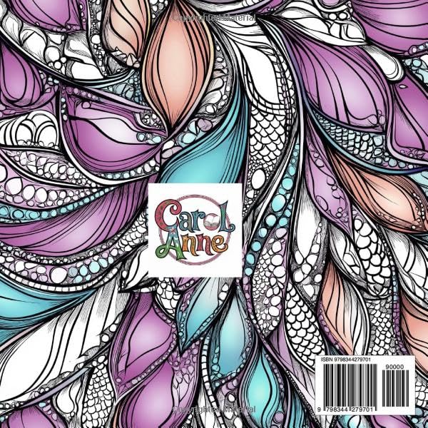 Fairies and Dragons: Fantasy Coloring Book: 8.5 "x 8.5" Magical Fairy and Dragon Illustrations for Stress Relief, Mindfulness and Relaxation (Fantasy Coloring for Relaxation) WoodArtSupply
