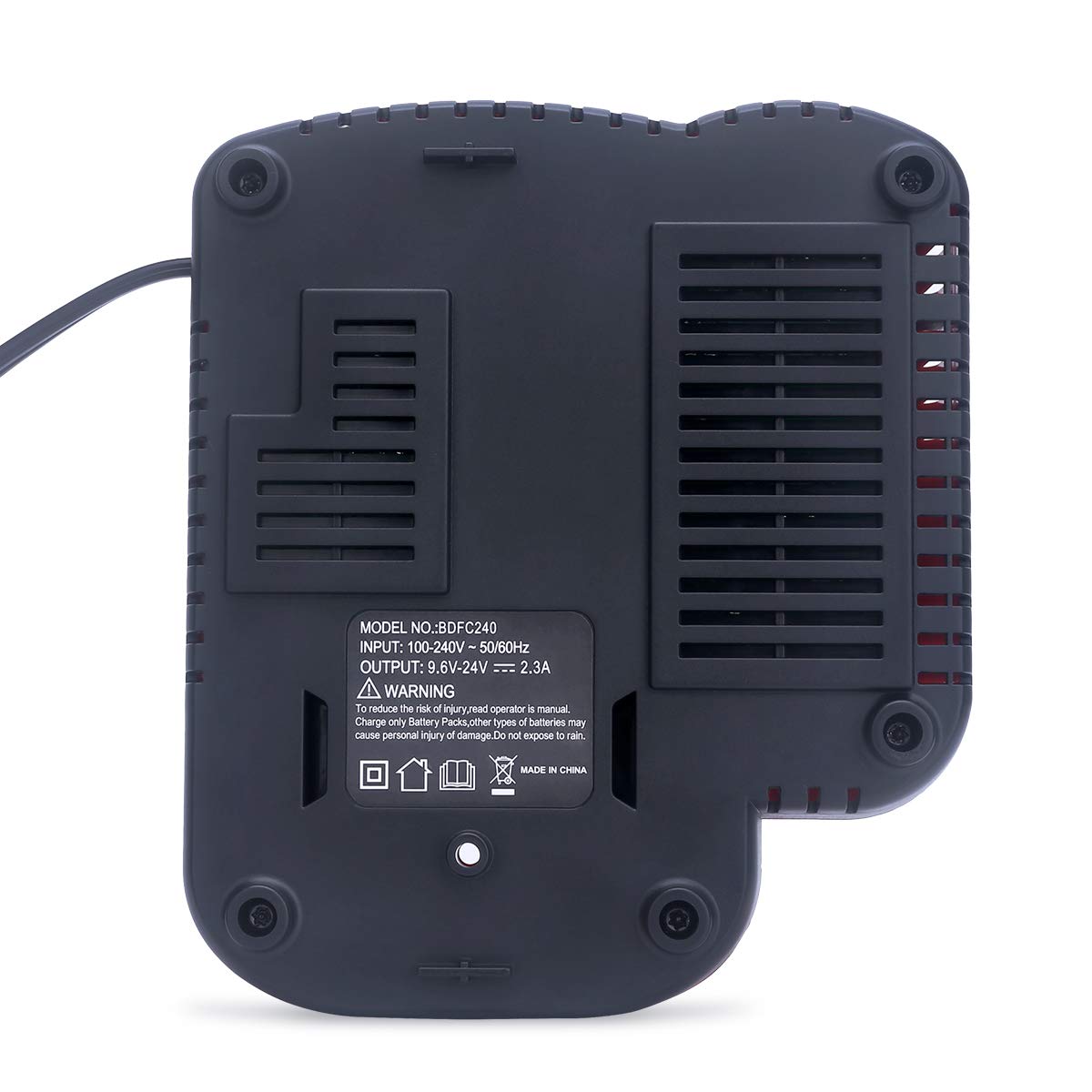 Elefly BDFC240 Battery Charger Compatible with Black and Decker 18V 14.4V 12V 9.6V 24V NiCD NiMH Battery HPB18 HPB18-OPE HPB14 HPB12 HPB96 HPB24, Compatible with Black and Decker 18V Charger ELEFLY