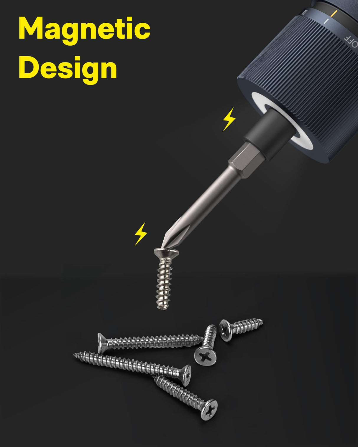 HOTO Electric Screwdriver Rechargeable, 3.6V Cordless Screwdriver Set USB-C, 3 Torque Settings, 1500mAh Battery, LED Light & 12 S2 Metal Bits for Furniture/Electrical Repairs HOTO