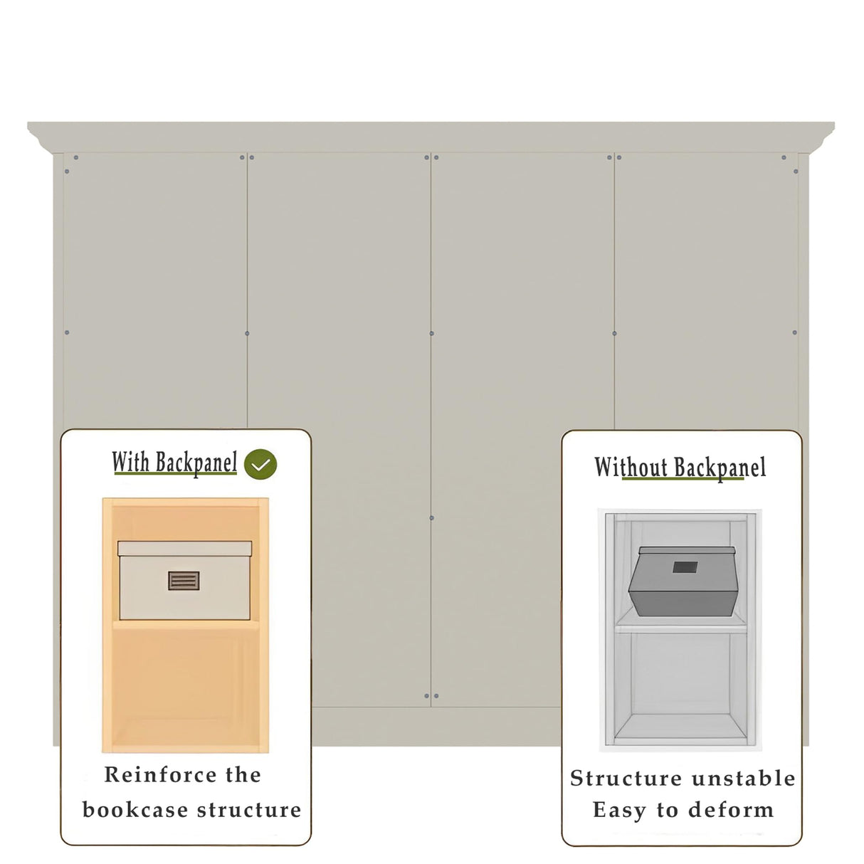 OSCHF Wooden Cube Bookcase with Base - Modern 3 Tiers Floor Standing Open Shelf Cabinet for Home and Office, 12-Cube Lattice Bookshelf, Warm White OSCHF
