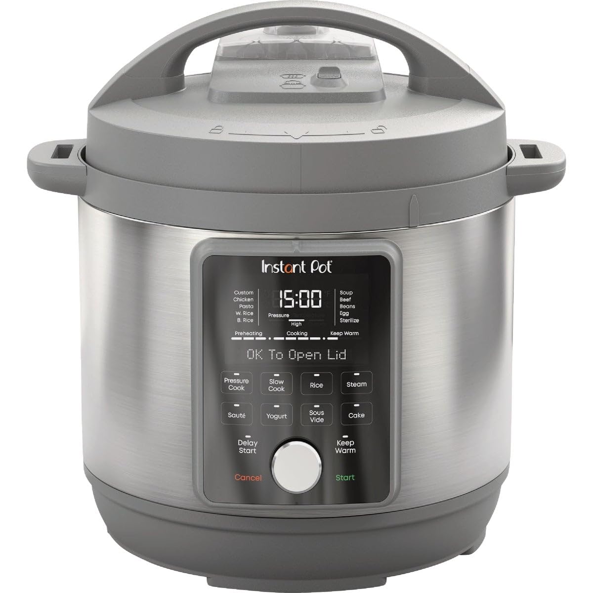 Instant Pot Duo Plus, 8-Quart Whisper Quiet 9-in-1 Electric Pressure Cooker, Slow Rice Cooker, Steamer, Sauté, Yogurt Maker, Warmer & Sterilizer, App With Over 800 Recipes, Stainless Steel Instant Pot