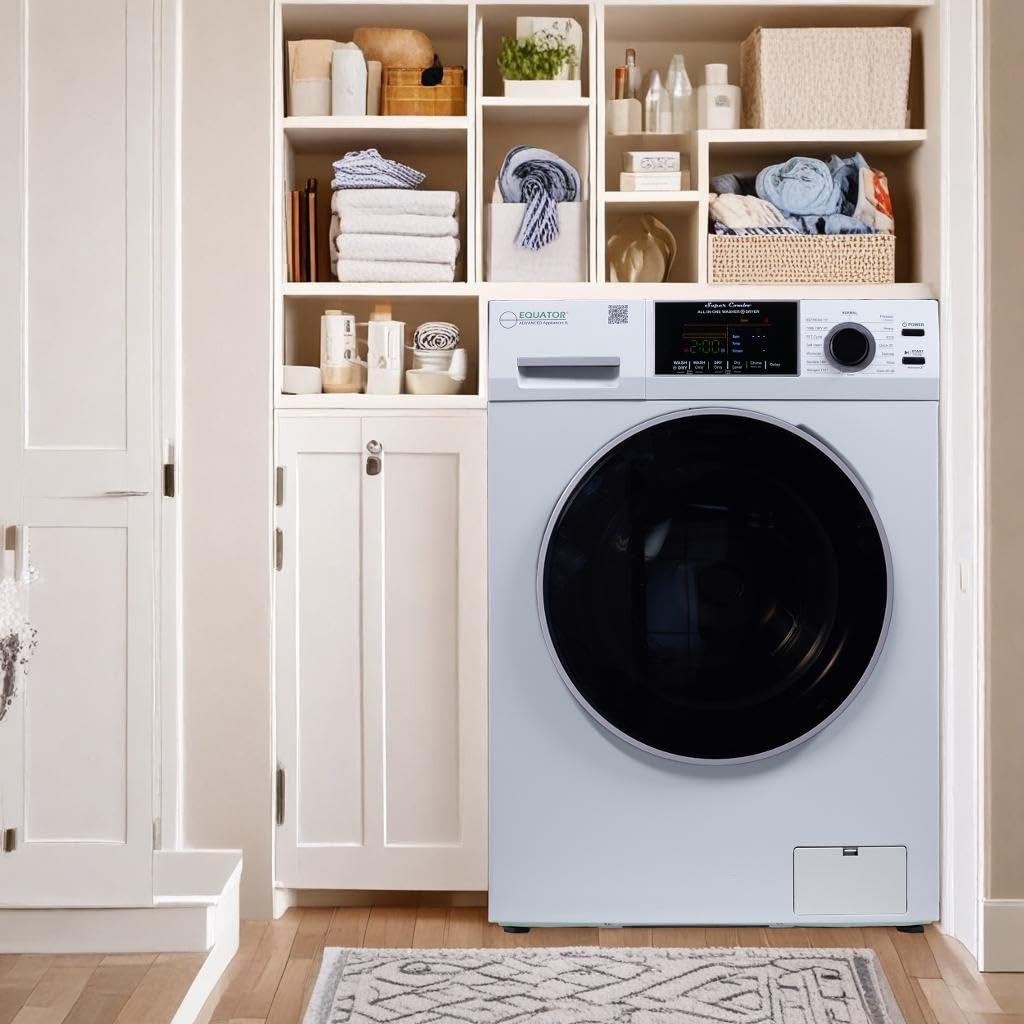 All-in-one Washer Dryer Ventless FULLY BUILTIN 0-CLEARANCE 1.62cf/15lbs 110V 1400RPM Equator Equator Advanced Appliances