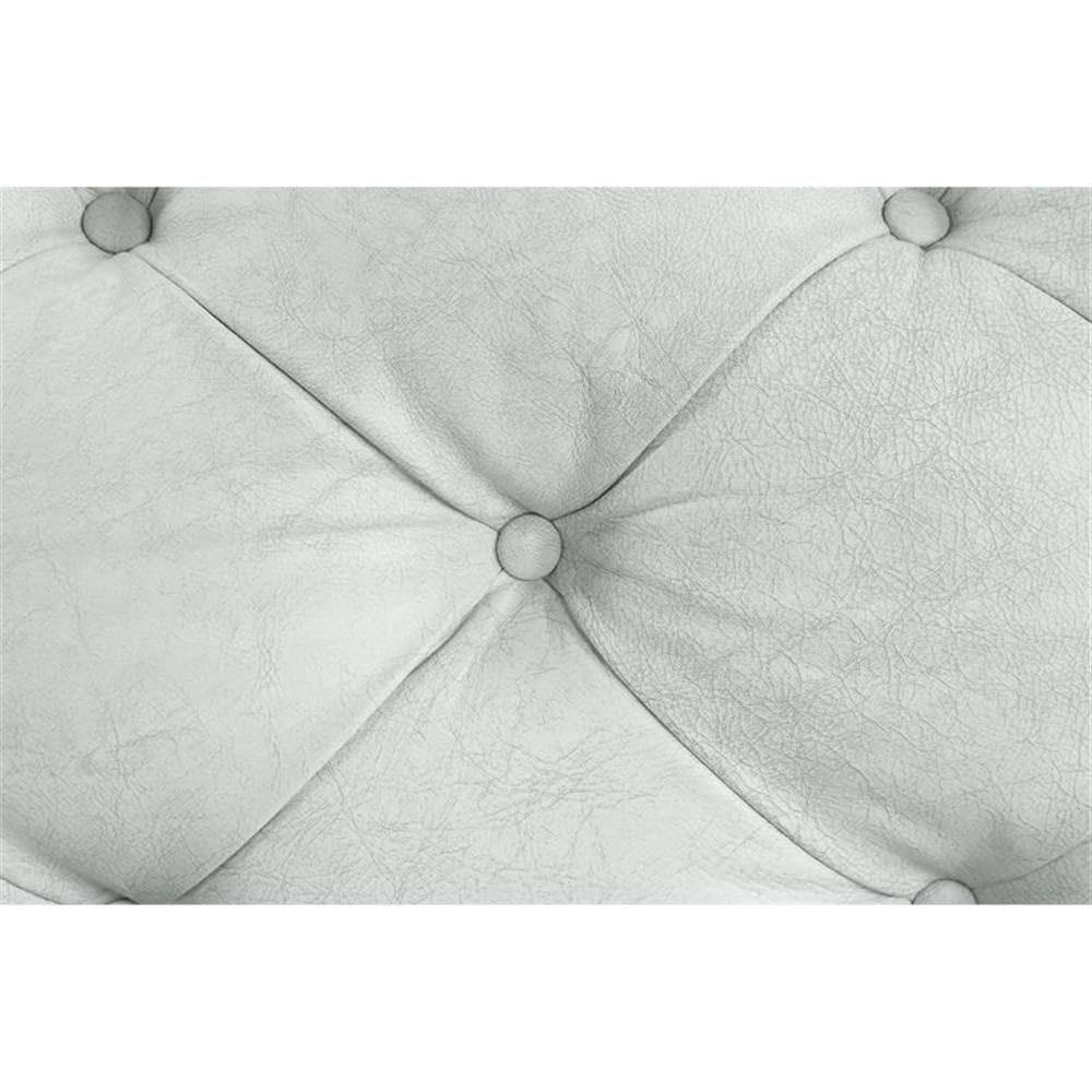 Acme Ragle Sofa in Vintage White Top Grain Leather Acme