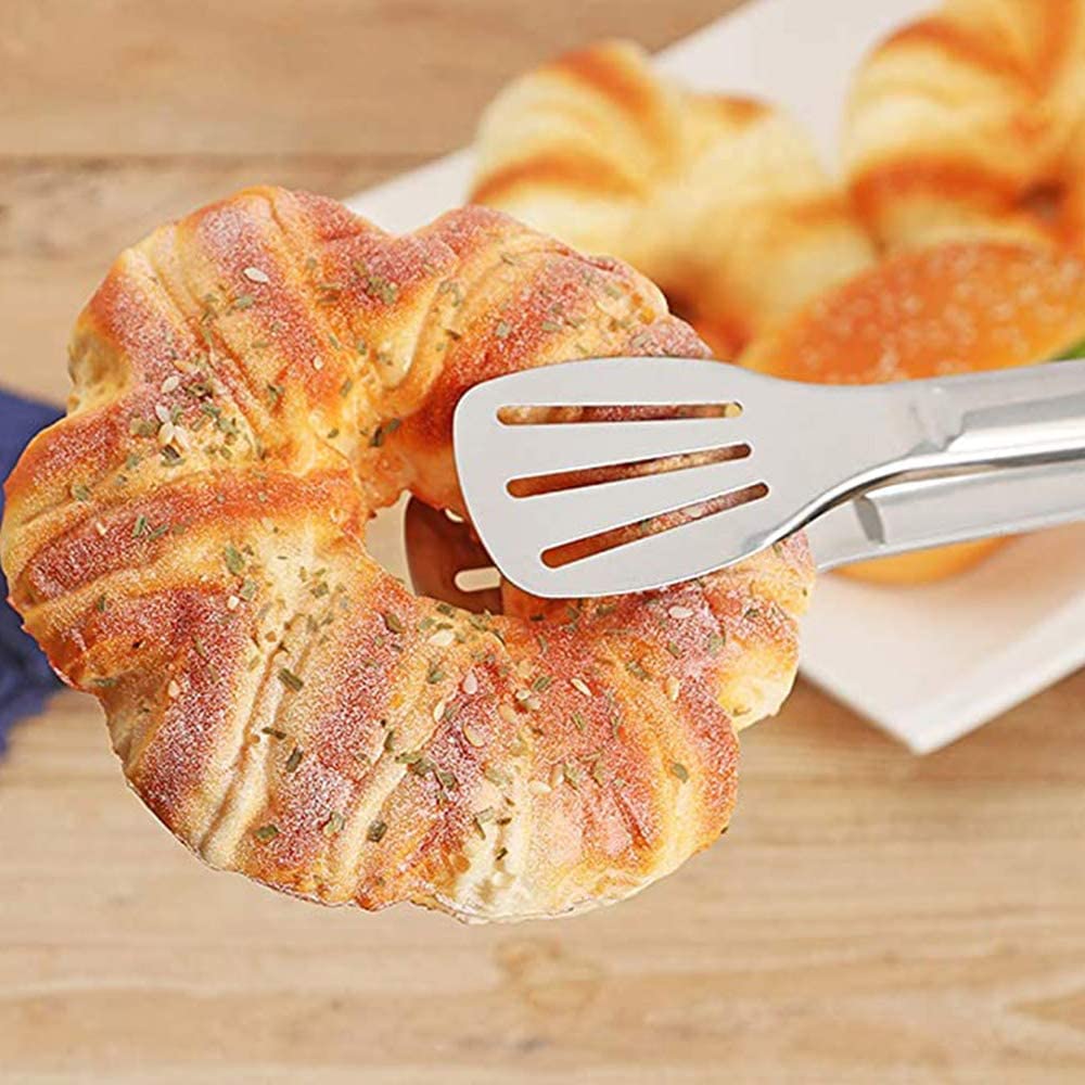 Serving Tongs Kitchen Tongs,Buffet Tongs, Stainless Steel Food Tong Serving Tong,small tongs 6 Pack (7 Inch) JXHAPY