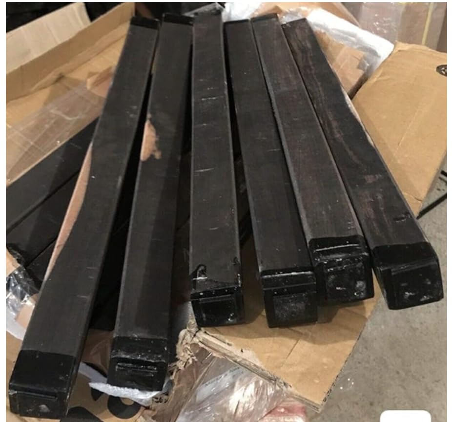 Globalwoods 1 Gabon Ebony Lumber Blank 1x1x16 Inches Wood For Guitars Craft Projects Magic Wands Penturning Spindle Turning, (One Piece) Globalwoods