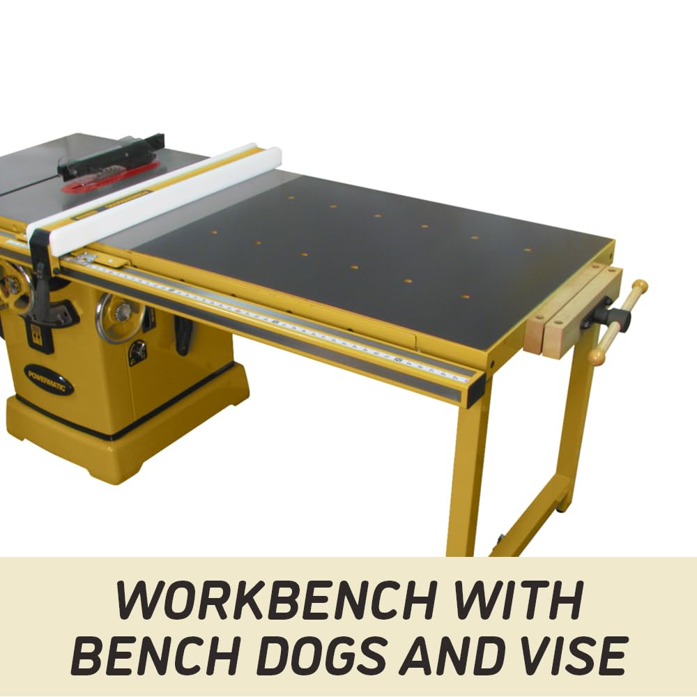 Powermatic 10-Inch Table Saw, Workbench, 50-Inch Rip, 3 HP, 1Ph 230V (Model PM2000B) Powermatic