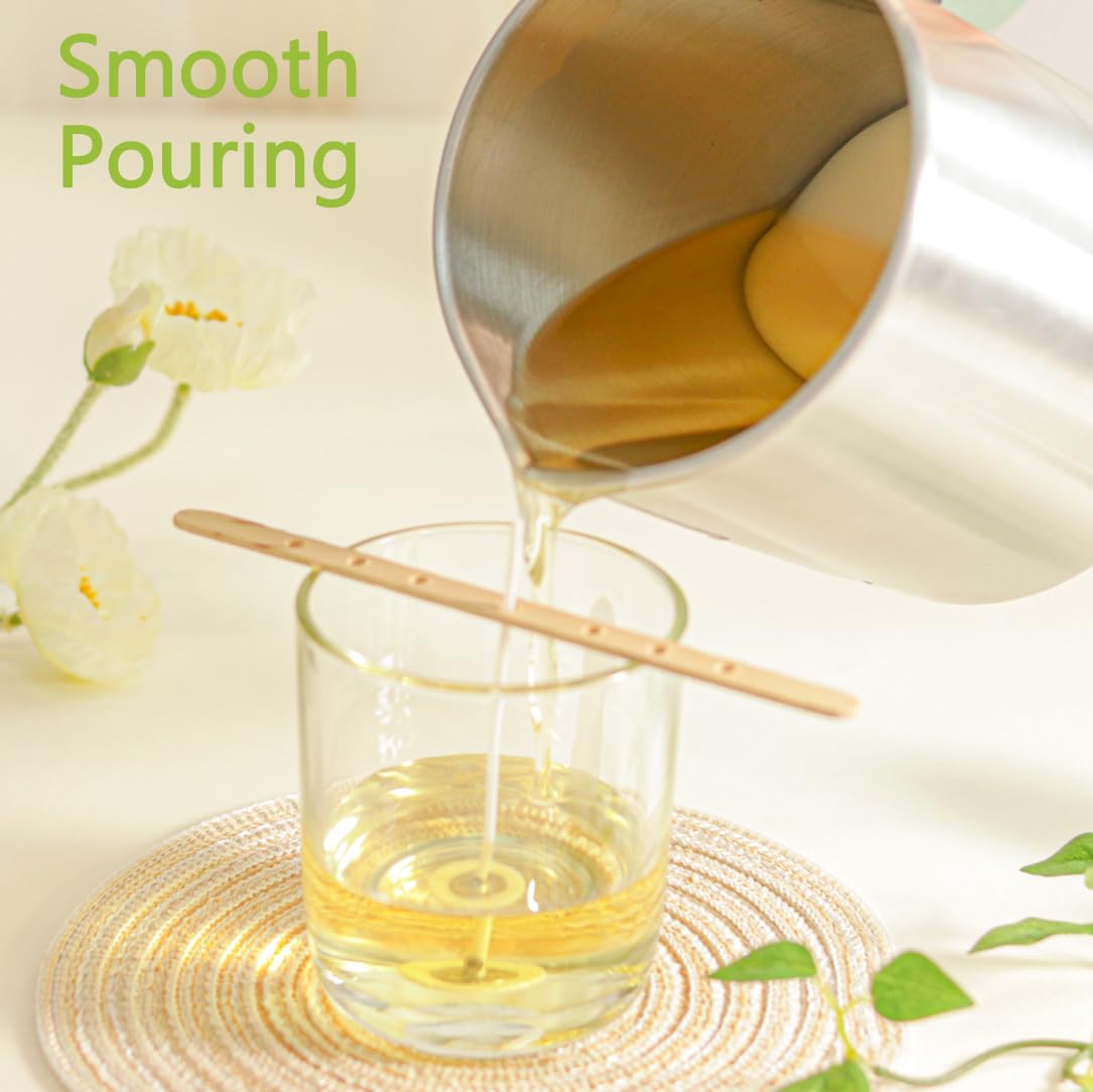 Candle Making Kit with Soy Wax Flakes, 2.5lb Candle Wax, 101oz Pouring Pitcher, Candle Wicks, Stickers, Centering Devices, Vegan Cruelty Free Aroparc