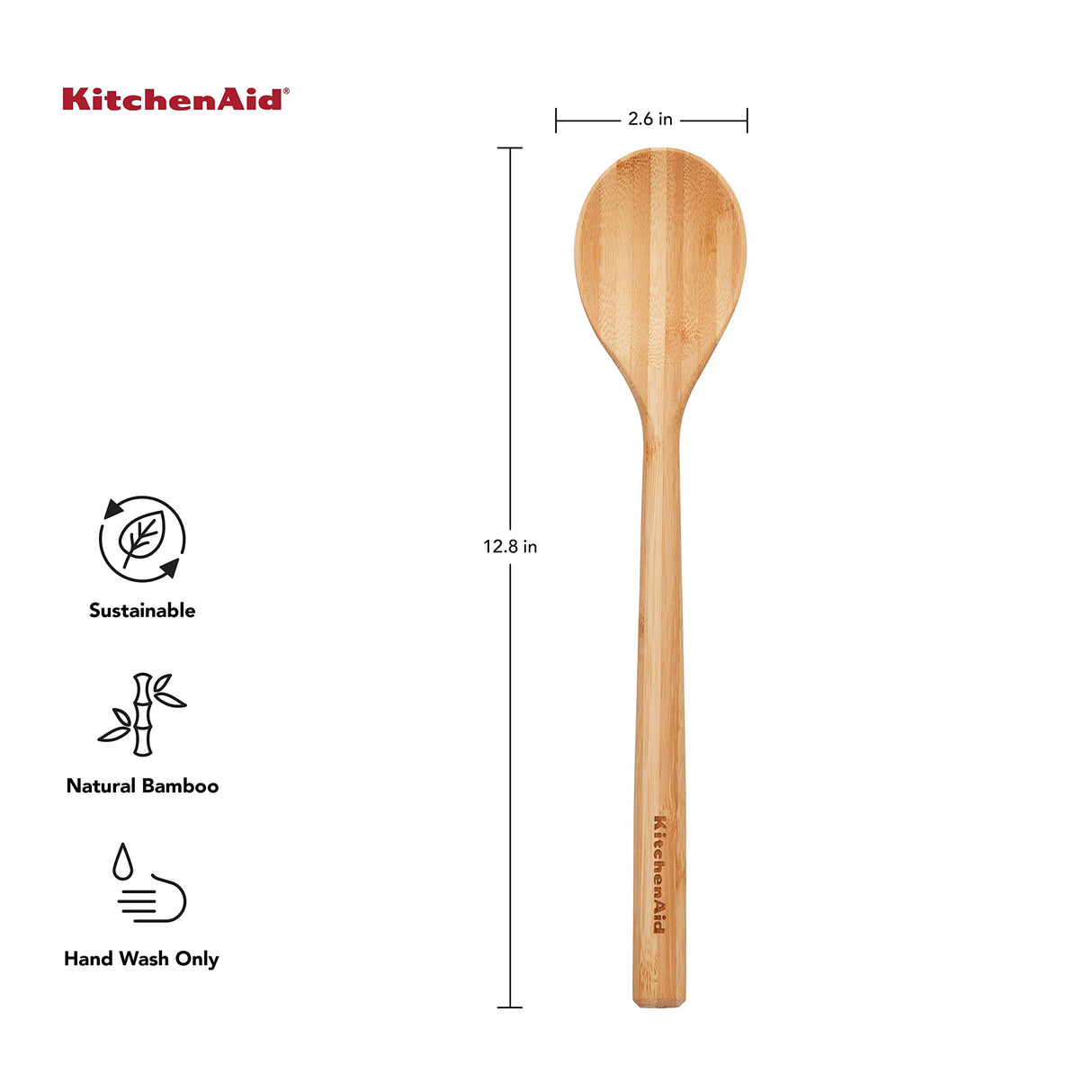 KitchenAid Universal Bamboo Tools, 12-Inch, KQ603OHBBA KitchenAid