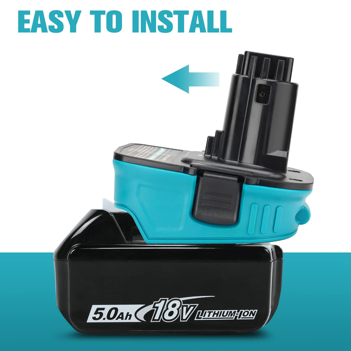 Battery Adapter for Makita DCA1820 18V Compatible with Makita Lithium Battery Convert for DeWalt CA1820 18V DC9180 DC9096 Tool Use Ecarke