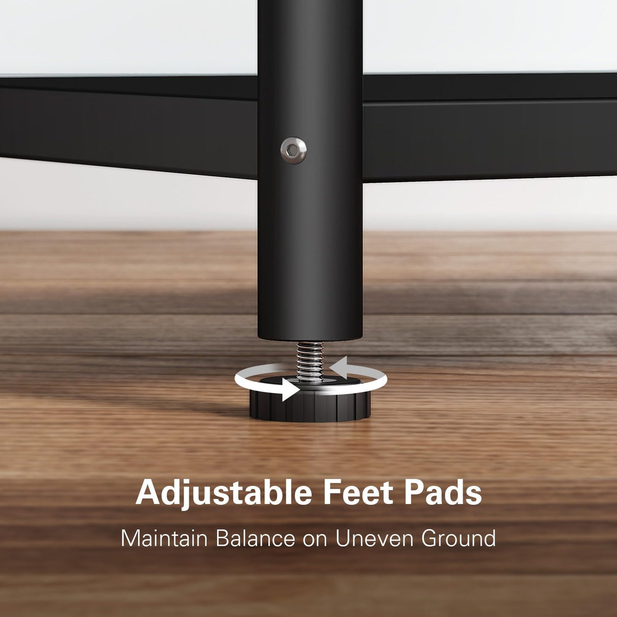 Denkee 4 Tiers Kitchen Bakers Rack, Heavy Duty Free Standing Baker's Rack for Kitchens with Storage, Upgraded Industrial Microwave Stand Rack (22.83 L x 14.96 W x 48.85 H) Denkee