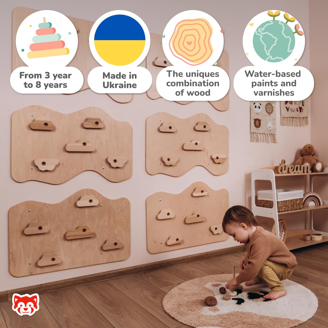 Woodandhearts rock climbing Made in EU rock climbing wall for kids, rock wall climbing holds, climbing wall for kids indoor, wall climbing for kids, rock wall for kids, indoor rock climbing wall Wood And Hearts