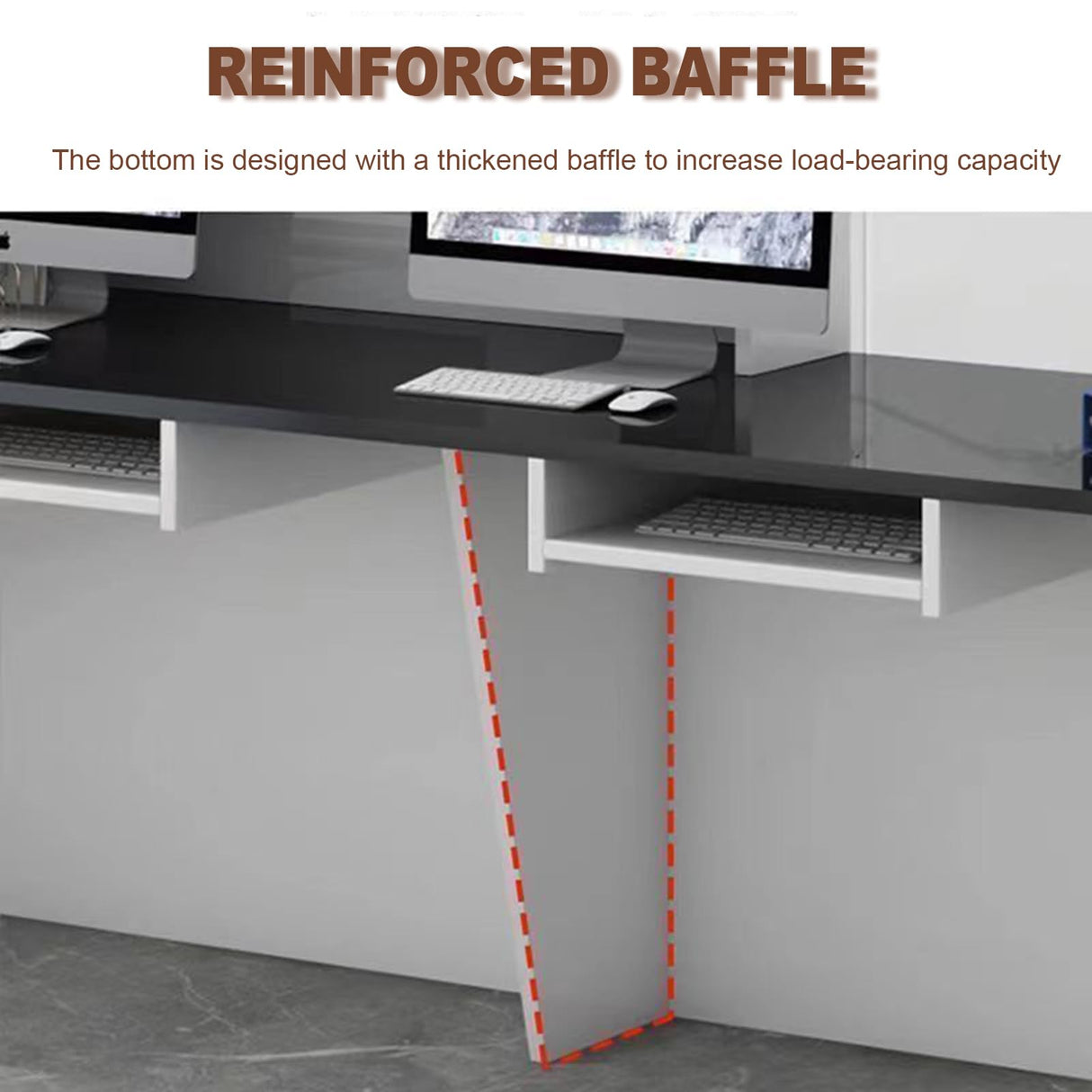 LANBVIELT Modern Reception Counter, Office Front Counter with Lockable Drawer,Black and Gray Checkout Receptionist for Hotel Lobby, Clothing Store,Beauty Salon (Right-Hand Counter, 63x23.6x39in) LANBVIELT