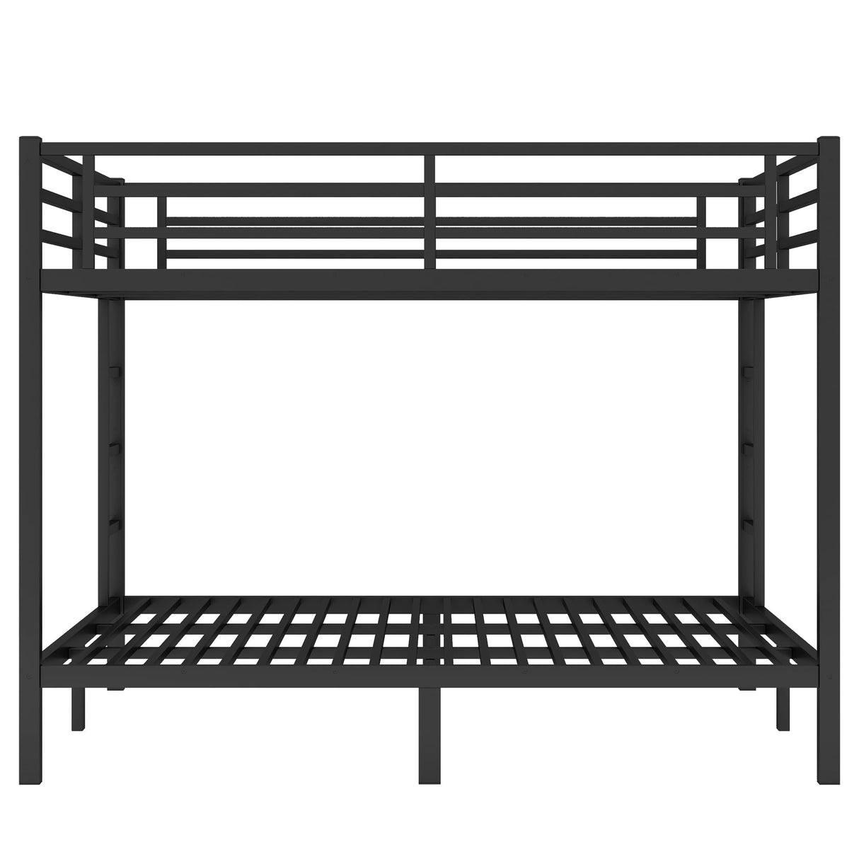 Bellemave Bunk Bed King Over King, Heavy Duty Metal Bunk Bed Frame, King bunk Bed for Adults, Adult bunk beds Heavy Duty, King Bunk Bed, Black Bellemave