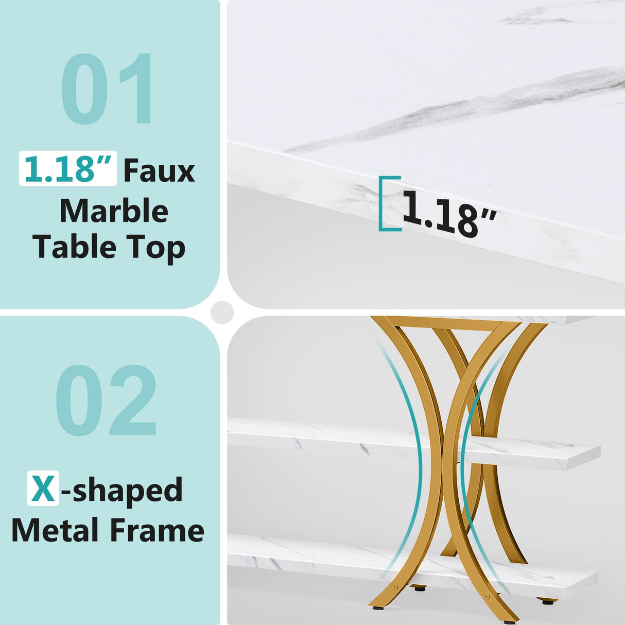 Tribesigns 70.8 Inch Narrow Console Table, Long Sofa Table Entry Table with 3 Tier Storage Shelves for Entryway Hallway Living Room (Brown) Tribesigns