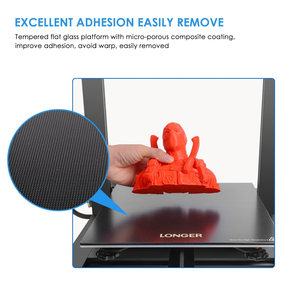 Longer LK5 Pro 3D Printer, Large Build Size 11.8''(L) x11.8''(W) x15.7''(H), 90% Pre-Assembled, Silent Motherboard, FDM 3D Printers for DIY Home and School Printing Longer