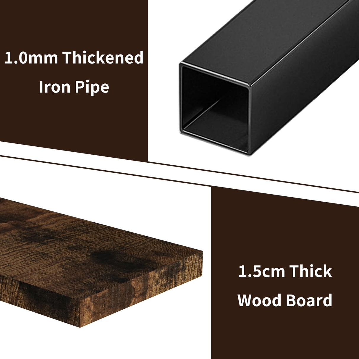 3-Tiers 47in Wine Rack Wall Mounted with LED Light, Floating Bar Shelves for Liquor Bottles Metal Industrial Display Shelf for Home Kitchen Bar Cafe Decoration, No Assembly Required Boshen