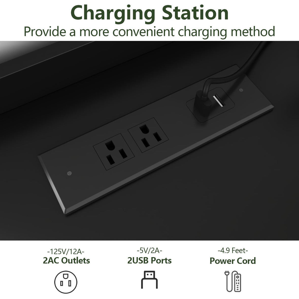 Gyfimoie 12 Drawer Dresser with Power Outlet, Dresser with LED Light, Modern Chest of Drawers for Closet, Double Wide Drawer Organizer Cabinet for Bedroom, Living Room (Black, 12 Drawers) Gyfimoie