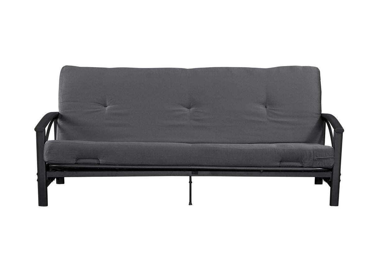 DHP Carson 6 Inch Thermobonded High Density Polyester Fill Futon Mattress, Grey DHP