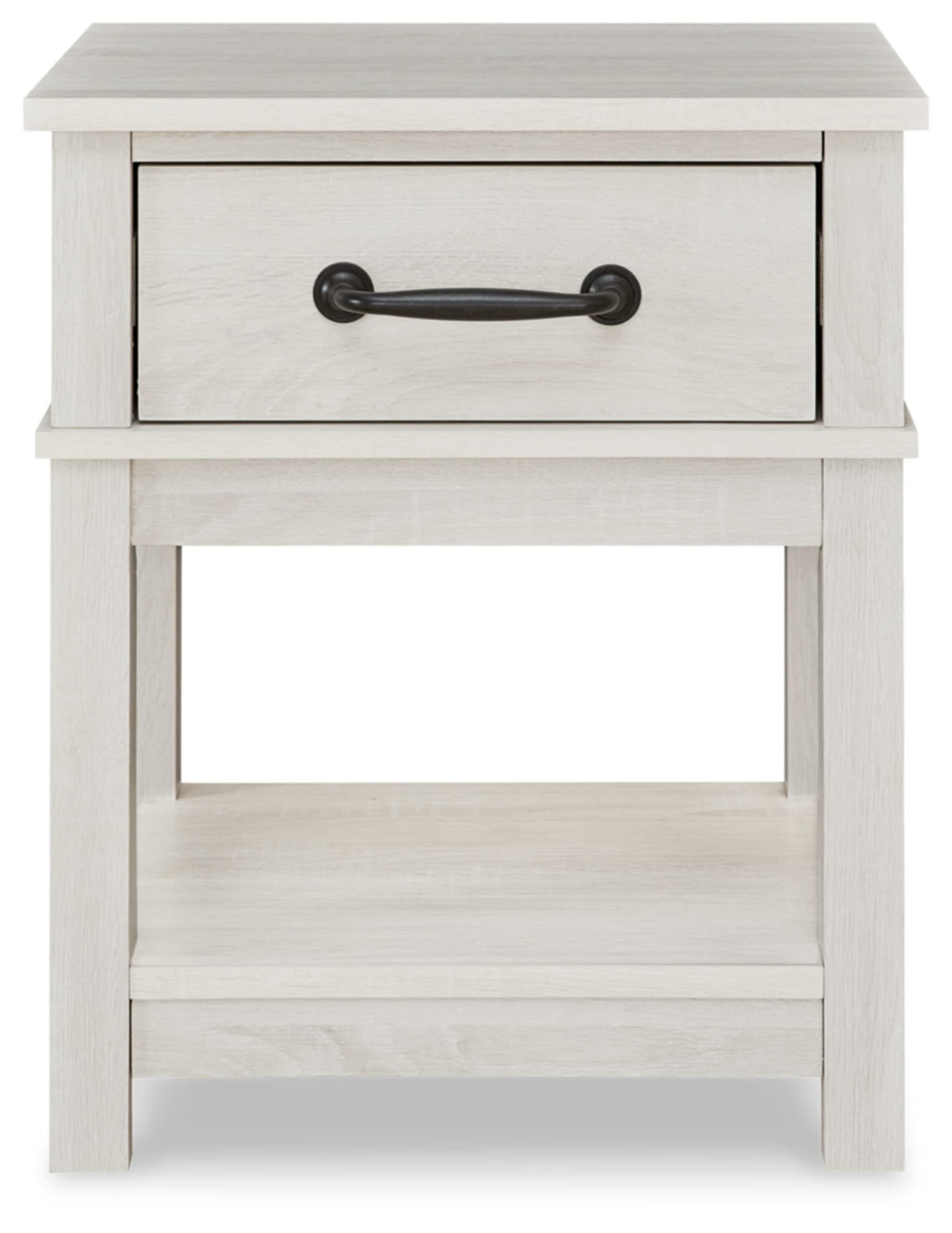 Signature Design by Ashley Dorrinson Farmhouse 1 Drawer Nightstand, Whitewash Signature Design by Ashley