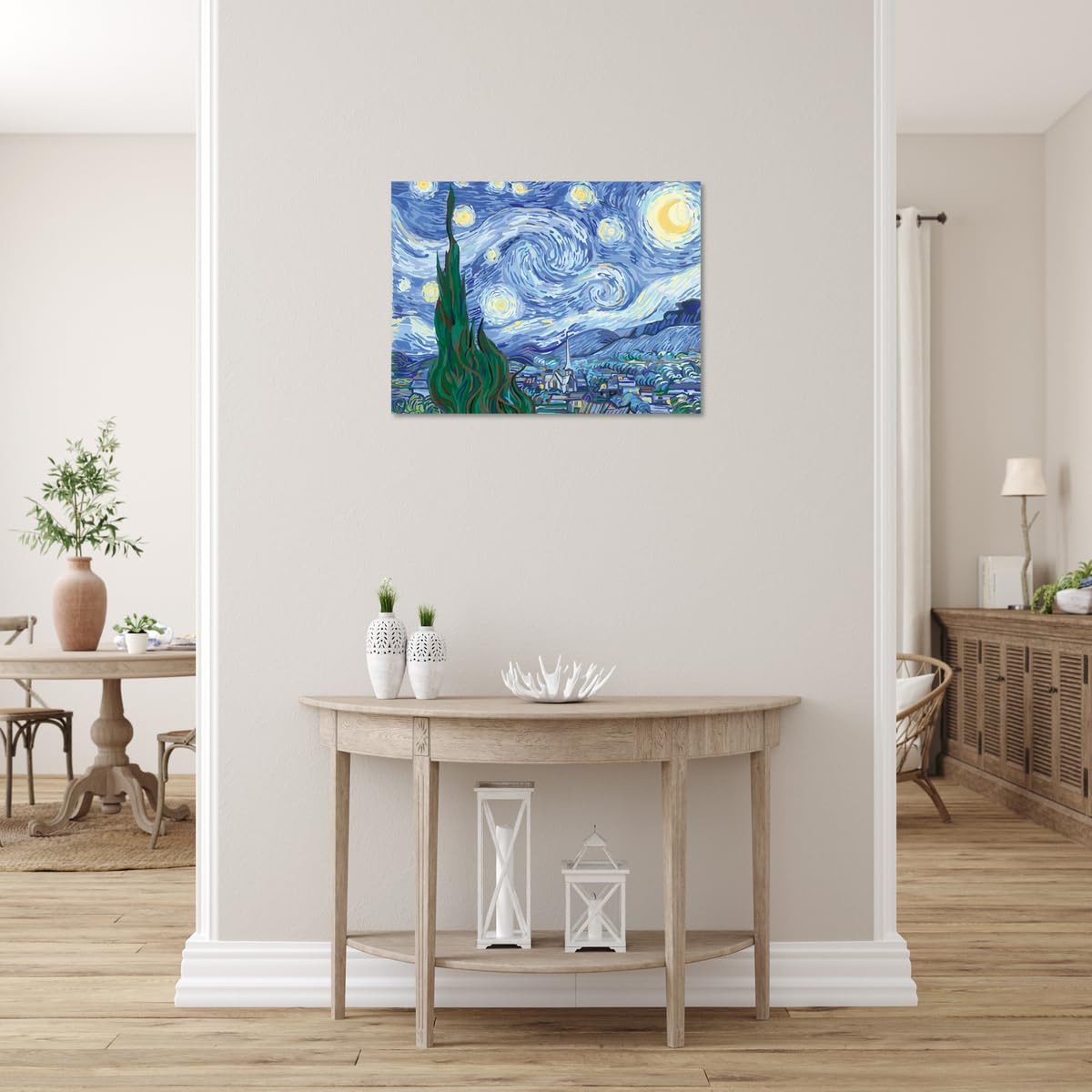 Ravensburger Relax CreArt Van Gogh: Starry Night Canvas Paint by Numbers Kit | Perfect DIY Art Gift for Adults, Stress Relief, and Creative Hobby Ravensburger