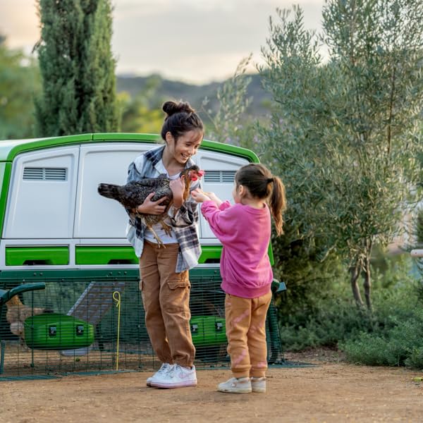 Omlet Eglu Pro Large Chicken Coop | House up to 10 Large Hens or 15 Bantams | Easy to Clean Plastic Chicken Tractor | Predator Proof Coop Design | Zero Maintenance Omlet