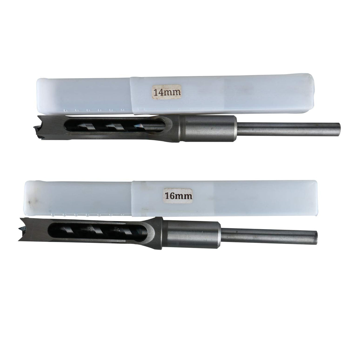 6pcs Square Hole Mortise Chisel Drill Bit Tools, 5/8" 9/16" 1/2" 3/8" 5/16" 1/4" HSS Woodworking Hole Saw Mortising Chisel Drill Bit Set, Different Sizes YaeKoo