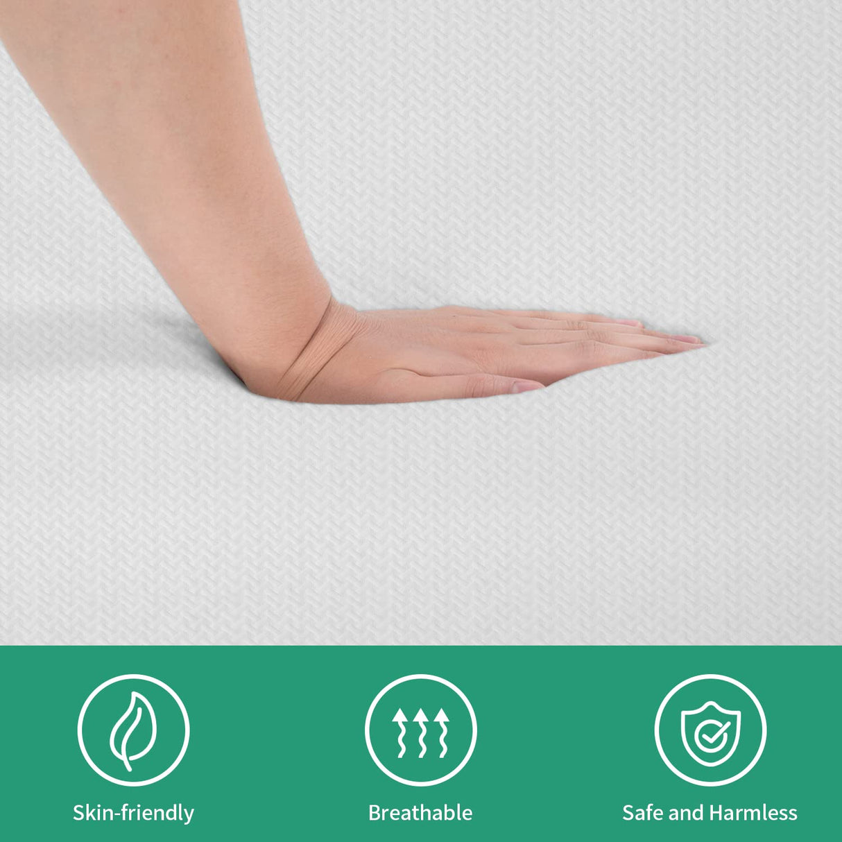 Pay Lesshere 12 Inch Queen Green Tea Mattress/Breathable Mattress for Cool Sleep & Pressure Relief/Medium Firm Mattresses/CertiPUR-US Certified/Bed-in-a-Box/Pressure Relieving (12 inch, Queen) PayLessHere