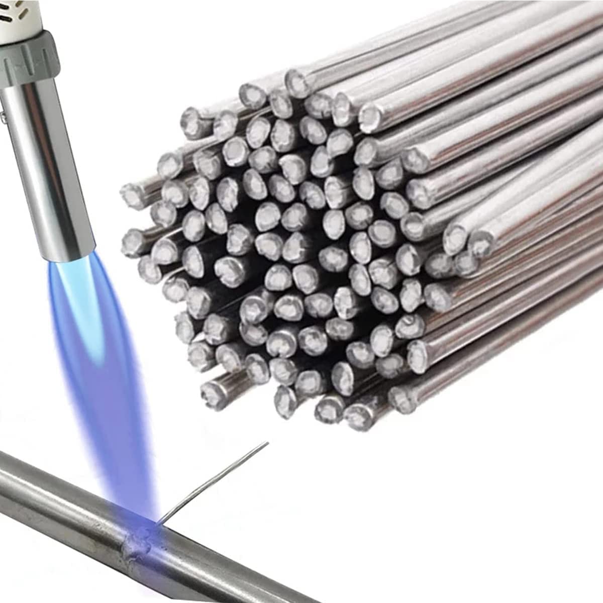 50 Pieces Flux Core Aluminum Rods Low Temperature Easy Melt Aluminum Welding Rods Welding Sticks AZB