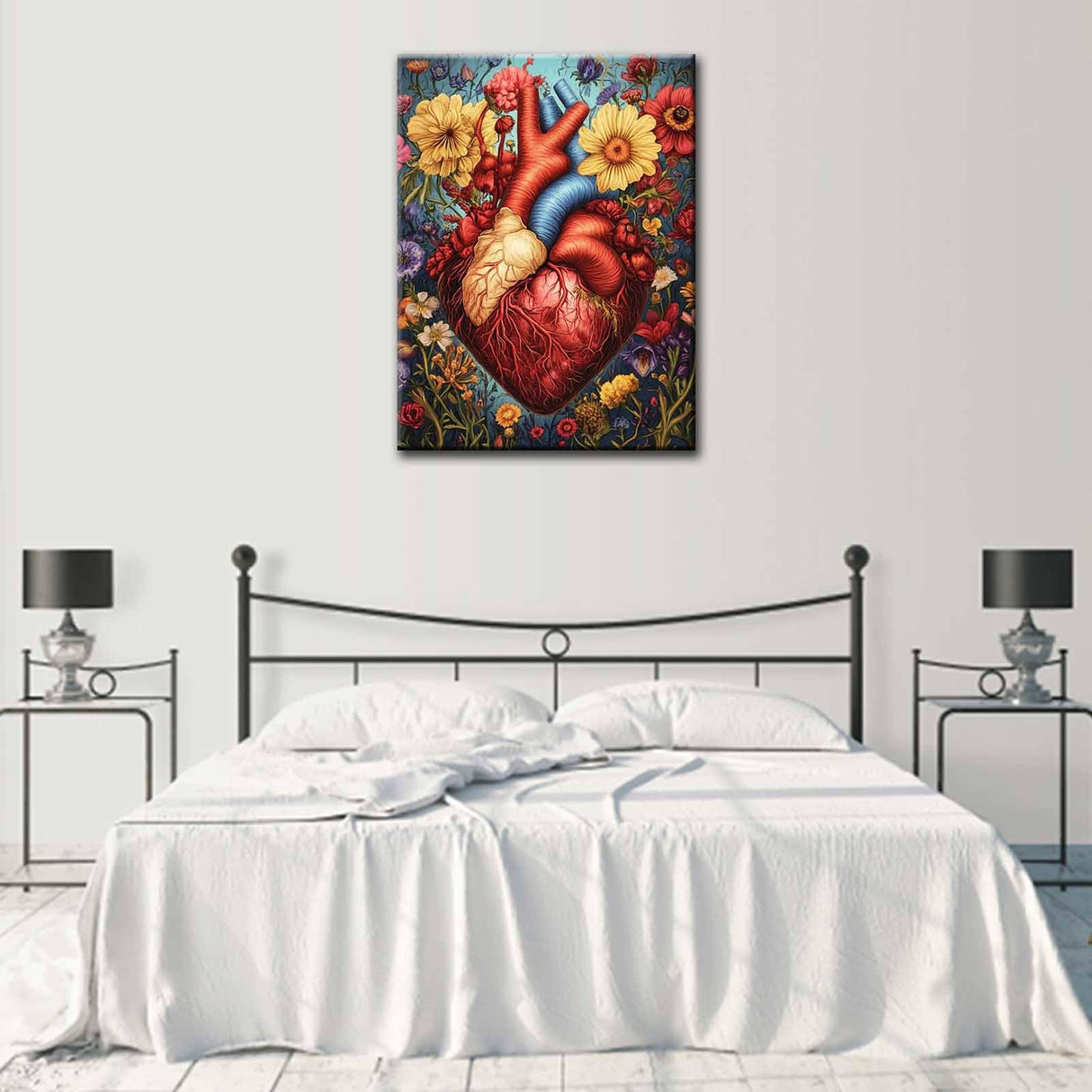 Women/Men Heart Diamond Painting DIY 5D,Numbering Kit,Human Organ,Body Anatomy Crystal Rhinestone Diamond Paintwork Garden Flowes Artwork Home Decor Adults Romantic Boho Gift(12''Wx 16''H) TUMOVO