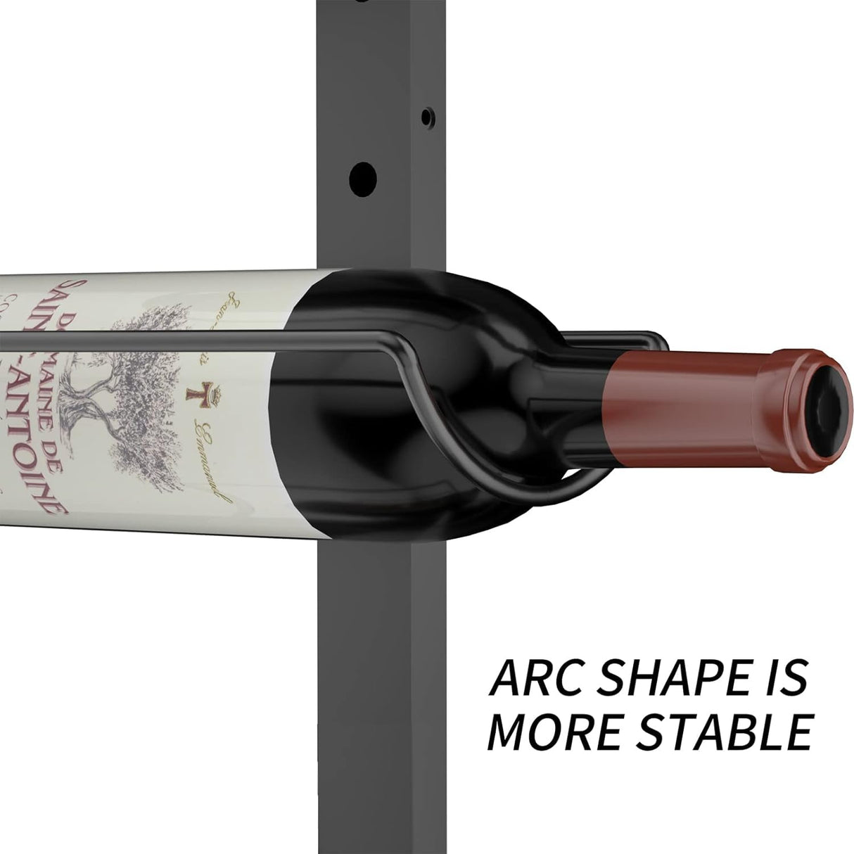 2 Pack 12 Bottle Wall Wine Rack for 24 Wine Bottles, DIY Detachable Wall Mount Wine Rack, Wine Storage Organizer Display Holder Used As One or Four, for Kitchen, Dining Room, Bar, Wine Cellar Sonyabecca