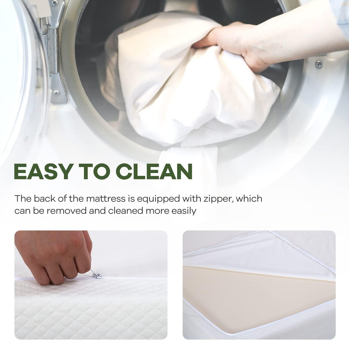 NChanmar 8 Inch King Gel Memory Foam Mattress Pressure Relieving, Cooling Gel Foam, CertiPUR-US Certified, Bed-in-a-Box, Pressure Relieving, White NChanmar