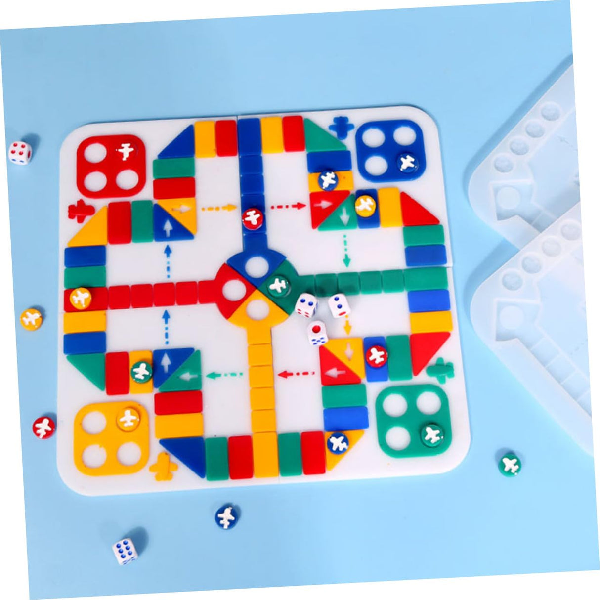VILLCASE 2pcs Aeroplane Chess Puzzle Play Chess Mold Chess Board Resin Chess Board Game Mold DIY Silicone Chess Board Mold Silicone Molds Resin Molds Chess Table 3D Epoxy Toy VILLCASE