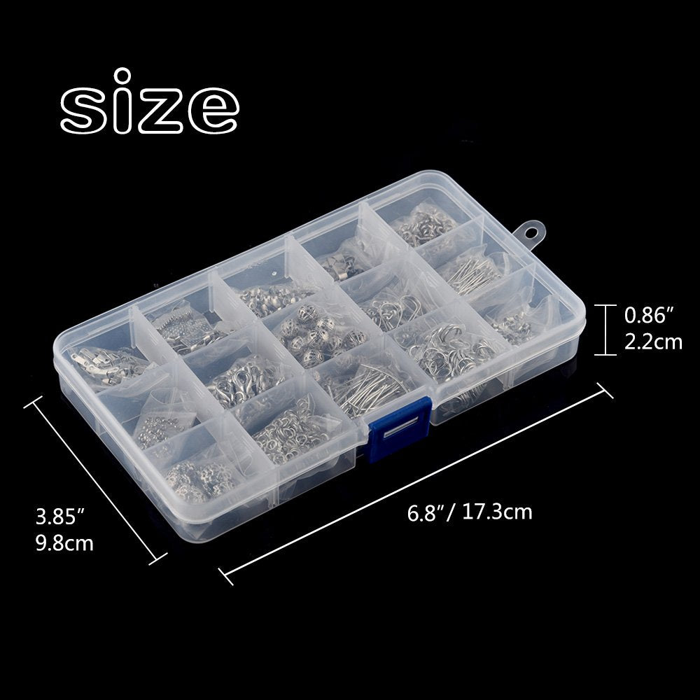 KUUQA Jewelry Making Kit Jewelry Findings Starter Kit Jewelry Beading Making and Repair Tools Kit KUUQA