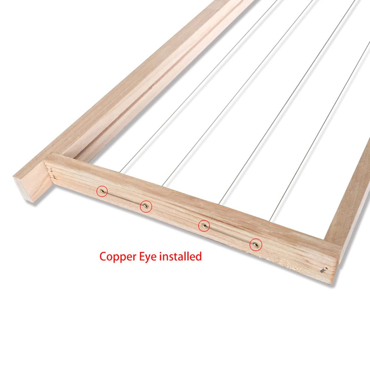 Walfront 700pcs Beehive Nest Box Frame End Threading Hole Eyelets Bee Frame Eyelet Beekeeping Tools Wooden Frame Eyelet to Minimize Damage to The Wood Walfront