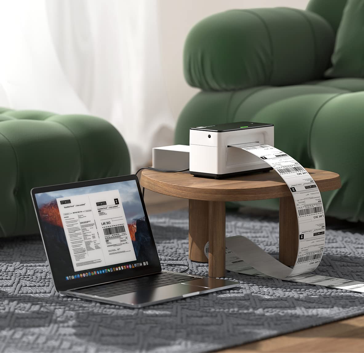 MUNBYN Shipping Label Printer RealWriter 941, 4x6 Label Printer for Shipping Packages, USB Thermal Printer for Home Shipping Small Business, Compatible with macOS, Windows (USB Only) MUNBYN