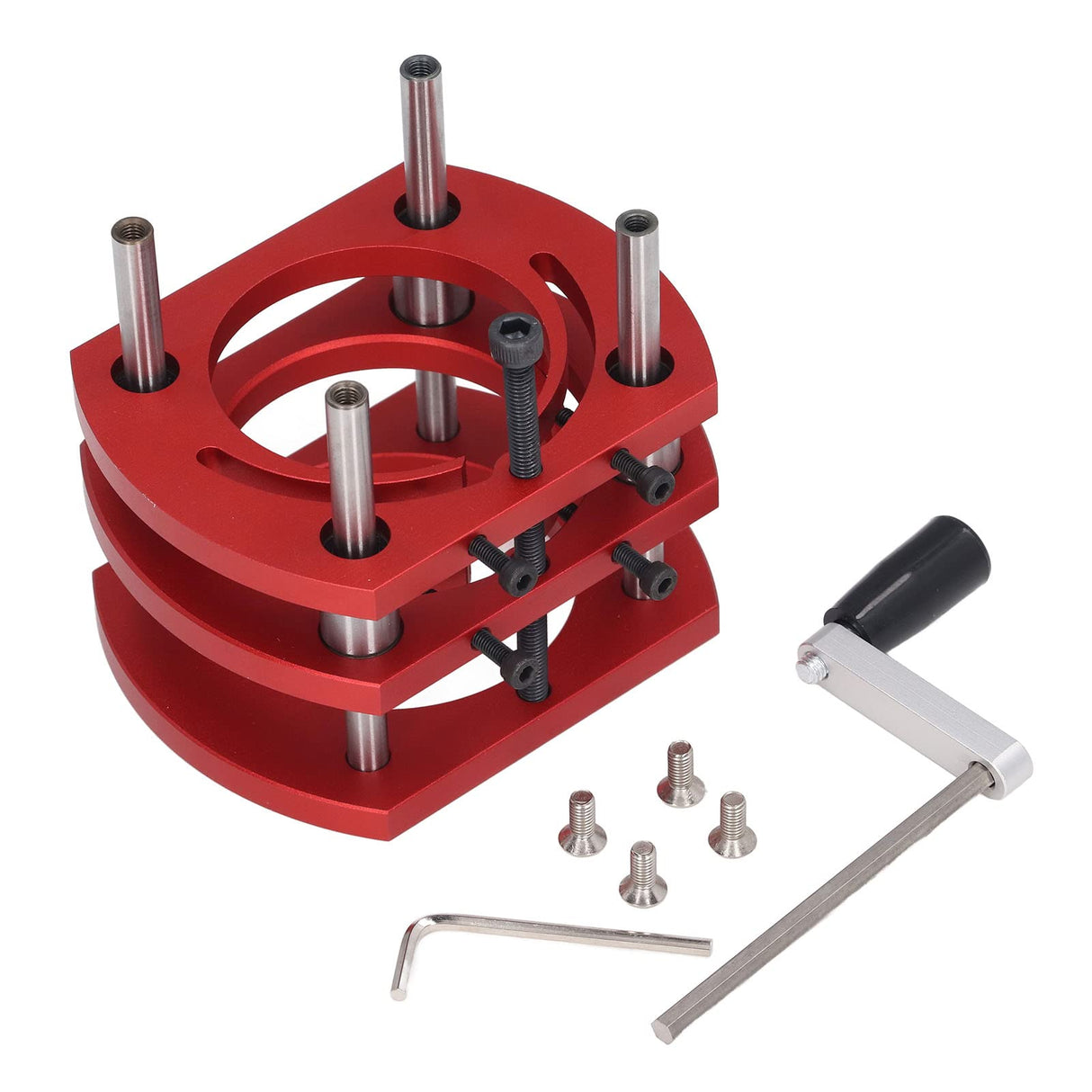 Precision Router Lift Table, Router Lift and Woodworking Router Table Insert Plate Lift Base, Max Lift 51mm Woodworking Engraving DIY Tools for Zooke